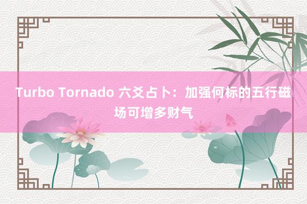 Turbo Tornado 六爻占卜：加强何标的五行磁场可增多财气